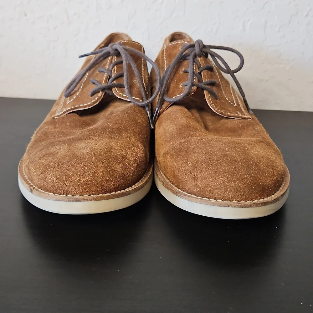 Goex Mens Suede Lace Up Shoes, Size 42 1/2 (US 9 1/2)